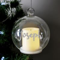 Personalised Christmas LED Candle Bauble Extra Image 2 Preview